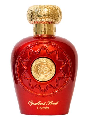 Opulent Red Lattafa Perfumes for women and men.